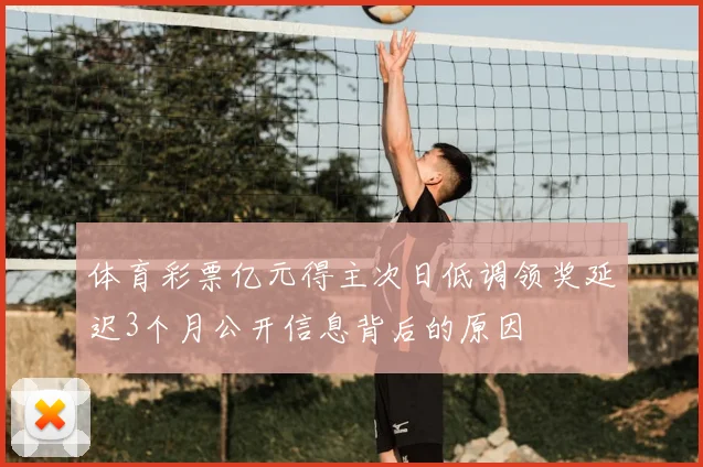 体育彩票亿元得主次日低调领奖延迟3个月公开信息背后的原因